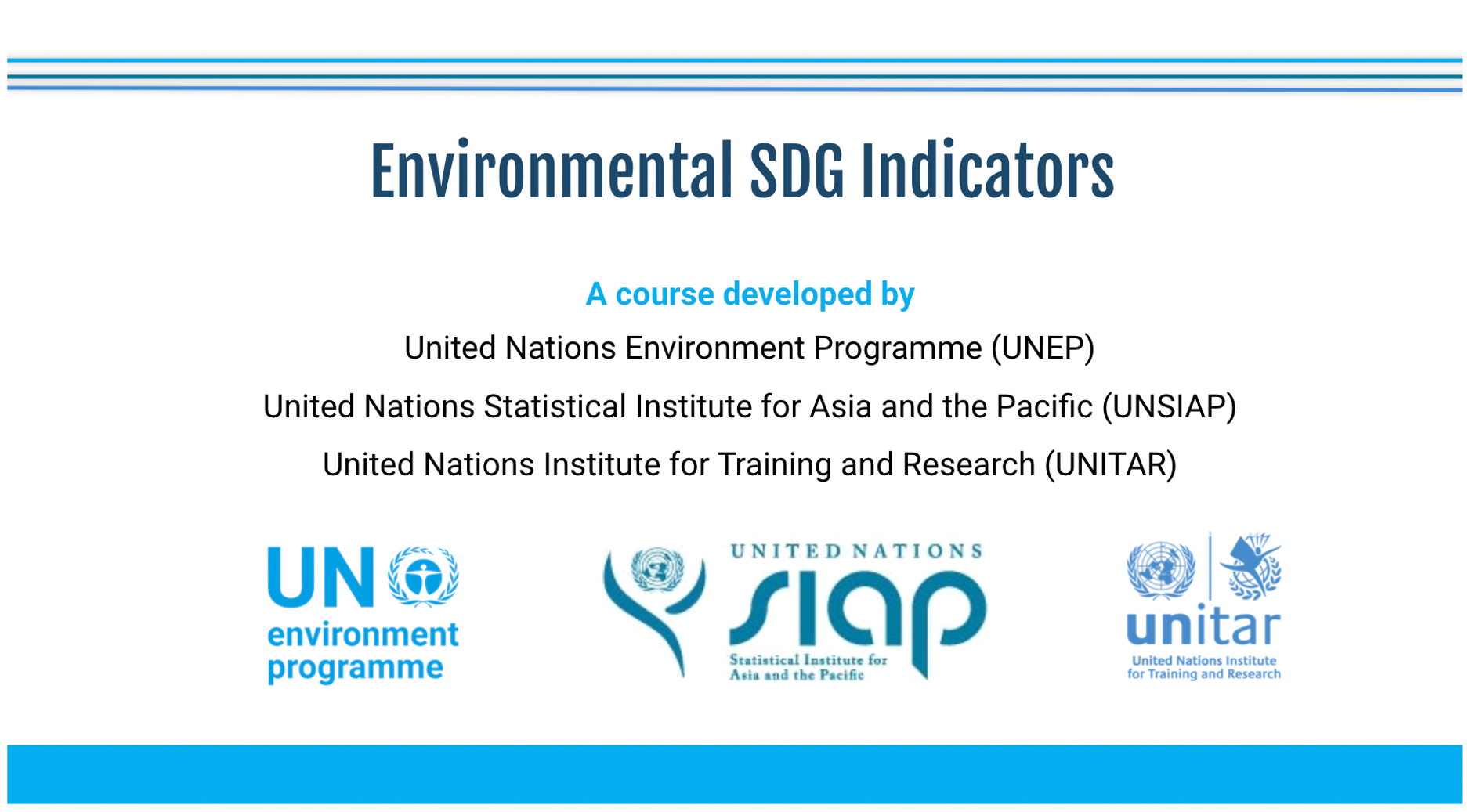 Environmental SDG indicators