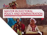Master in Electoral Policy and Administration