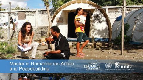 Master in Humanitarian Action and Peacebuilding Master in Humanitarian Action and Peacebuilding