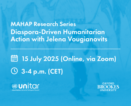 #2 MAHAP Research Series: Jelena Vougianovits